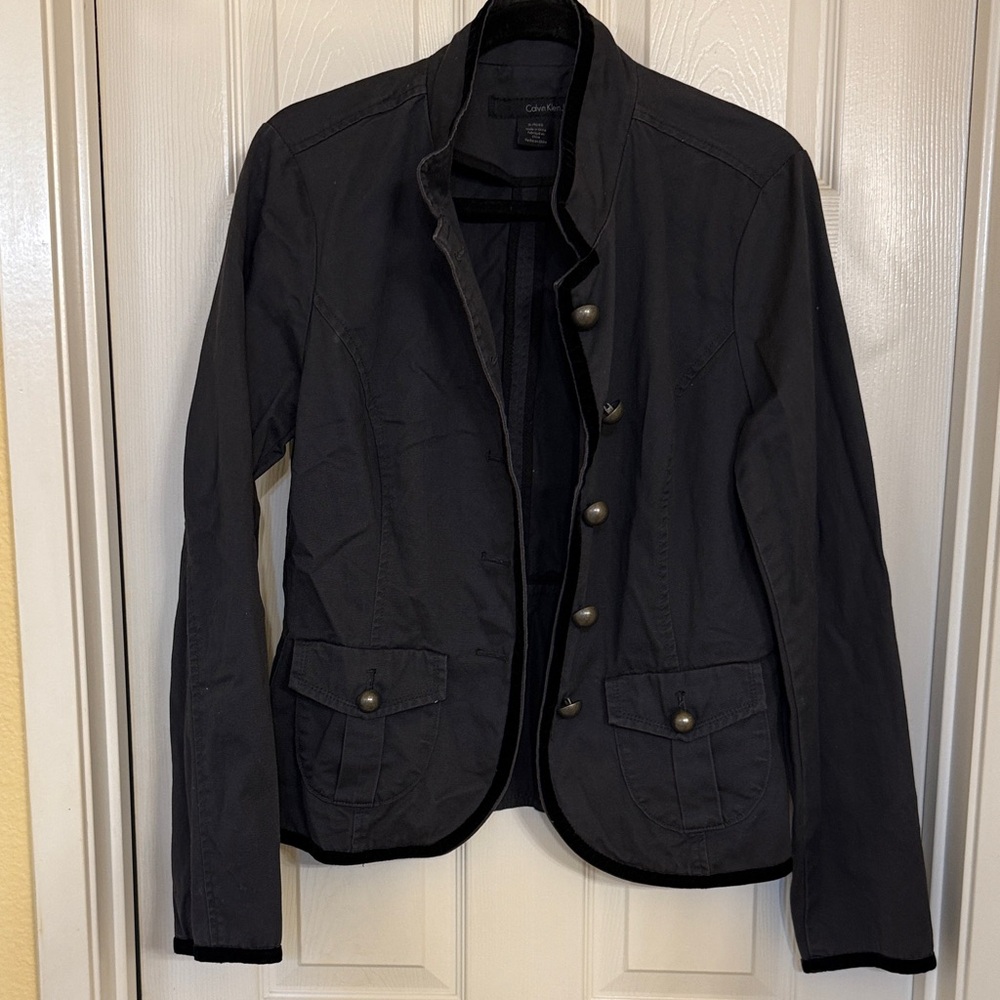 Calvin Klein Women's Dark Gray Utility Jacket